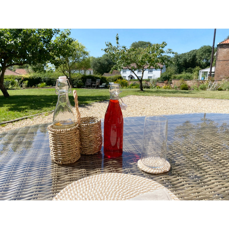 Jute Round 4 Piece Coaster Set