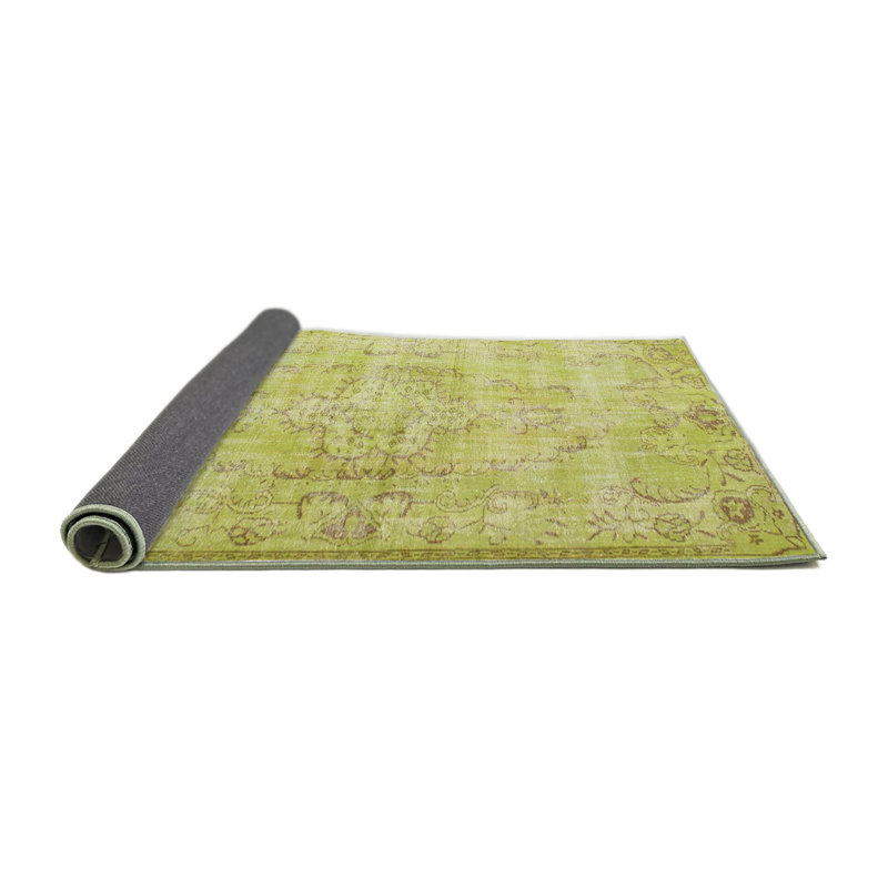 Tapis traditionnel vert clair, Rond 4 pi
