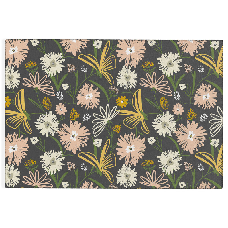 Tapis rectangulaire à motif antidérapant Maegan, Rectangle 8 pi x 12 pi