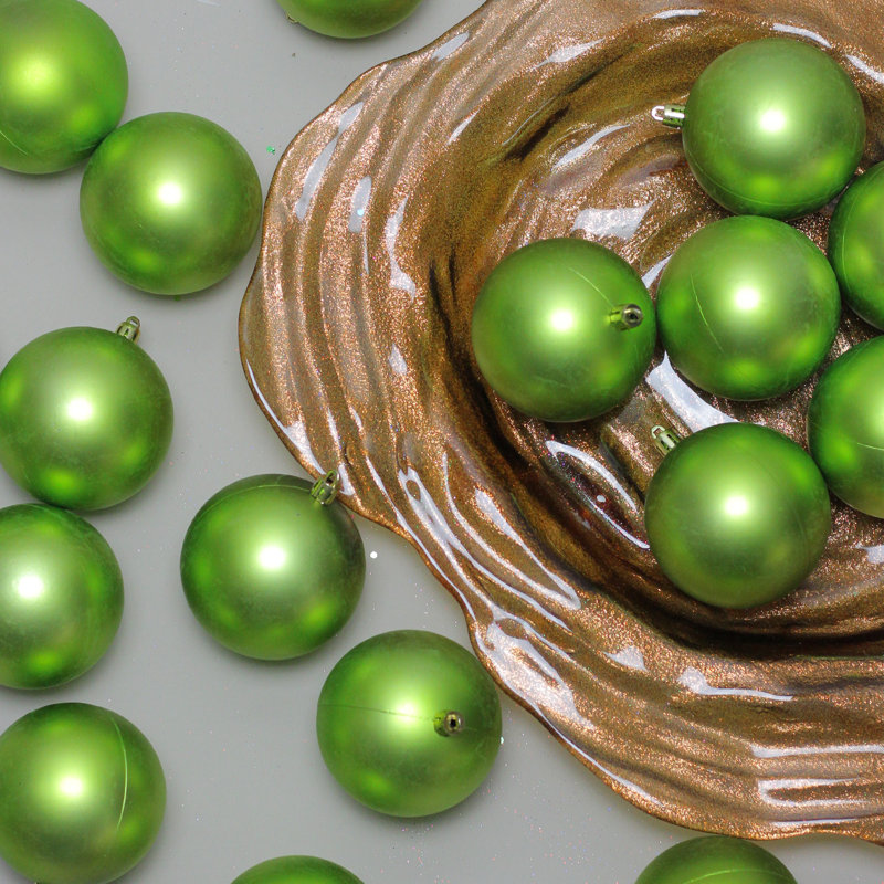 Ornements de boule de Noël incassable 32ct, Vert clair