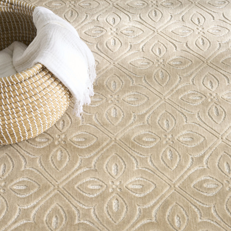 Nourison Washable Charm 9' x 12' Beige Ivory Contemporary Indoor Rug, Rectangle 9' x 12'