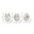 Decorative Resin Bird Figurines for Living Room Decoration - Elegant Animal Sculptures for Tables, and Home Decor - Set of 3, 7", 6", 6", Ivory & Tan