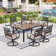 Rectangular 6 - Person 64" Long Dining Set with Cushions