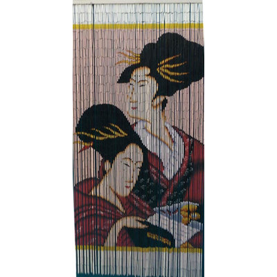 Rideau en bambou à perles Geisha