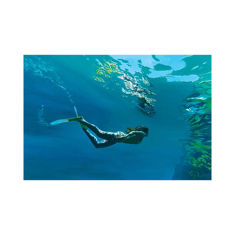 Mouros Blue by Antoine Renault - Wrapped Canvas Print, 101.6 cm H x 66.04 cm W x 1.91 cm D