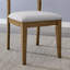 Ensemble de 2 chaises d'appoint en chêne noyer