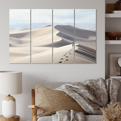 Égypte, ensemble de décorations murales en métal «Sables silencieux paysage II»
