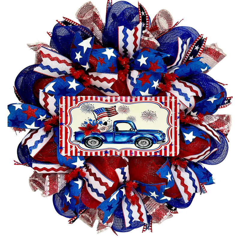 Couronne en maille 24 po Patriotic