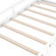 Lit plateforme simple blanc avec rangement à DEL, tête de lit et garde-corps intégrés - Répondez à vos besoins de confort-1128925721-1128925720