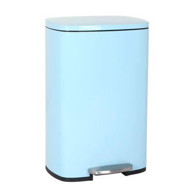 Poubelle de cuisine 13 gallons / 50 litres avec bac à déchets en acier inoxydable