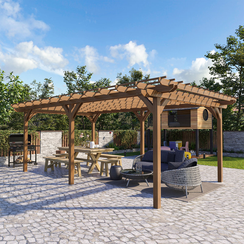 Pergola d'extérieur 12 pi x 20 pi Outsunny, 12 pi x 20 pi