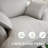 Upholstered Sofa Armchair Accent Chair With Ottoman Modular Sectional Couch Linen Blend Cloud Sofa With Removable Cover for Living Room Bedroom (Set of 2)-937483785