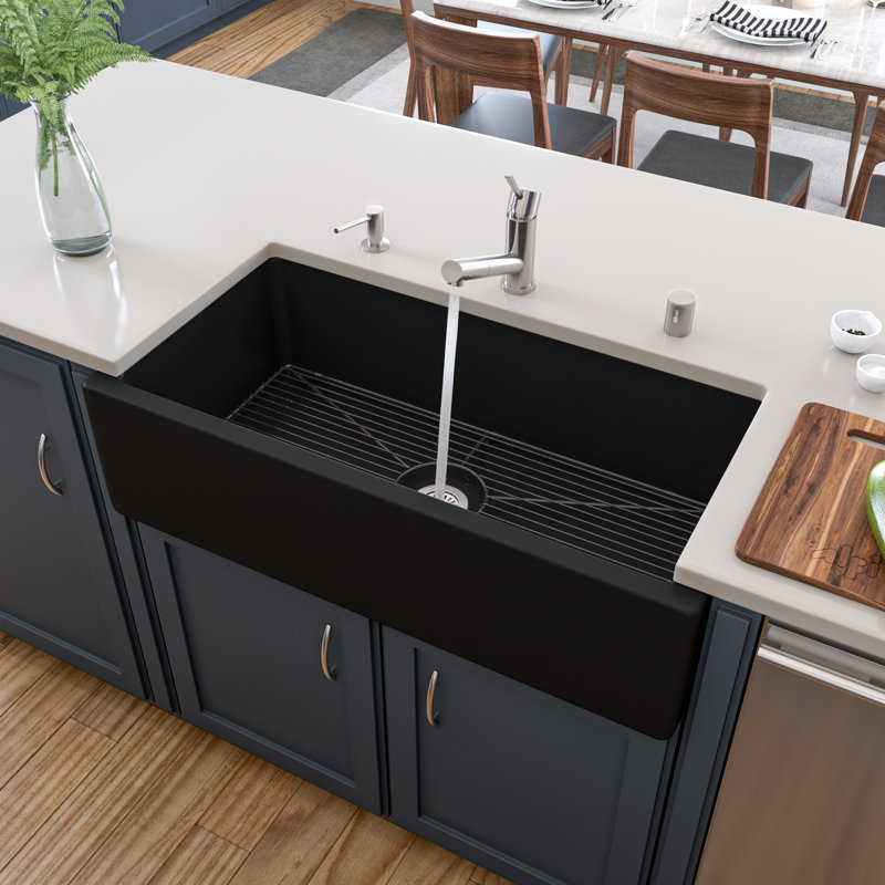 36'' L Single Bowl Fireclay Kitchen Sink
