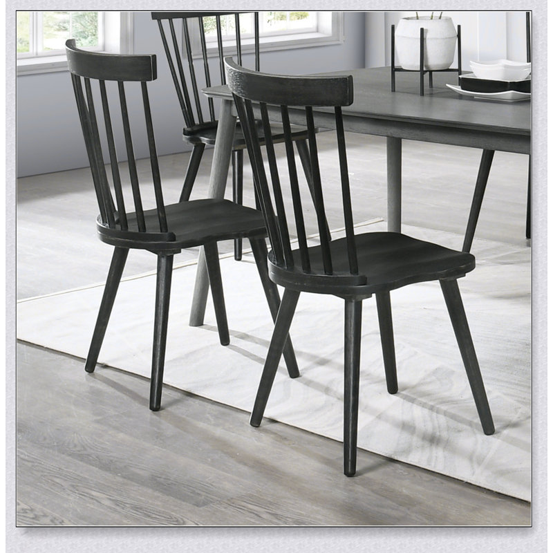 Ensemble de 2 chaises de salle à manger rustiques en bois massif, assemblage facile pour une cuisine et une salle à manger confortables et élégantes