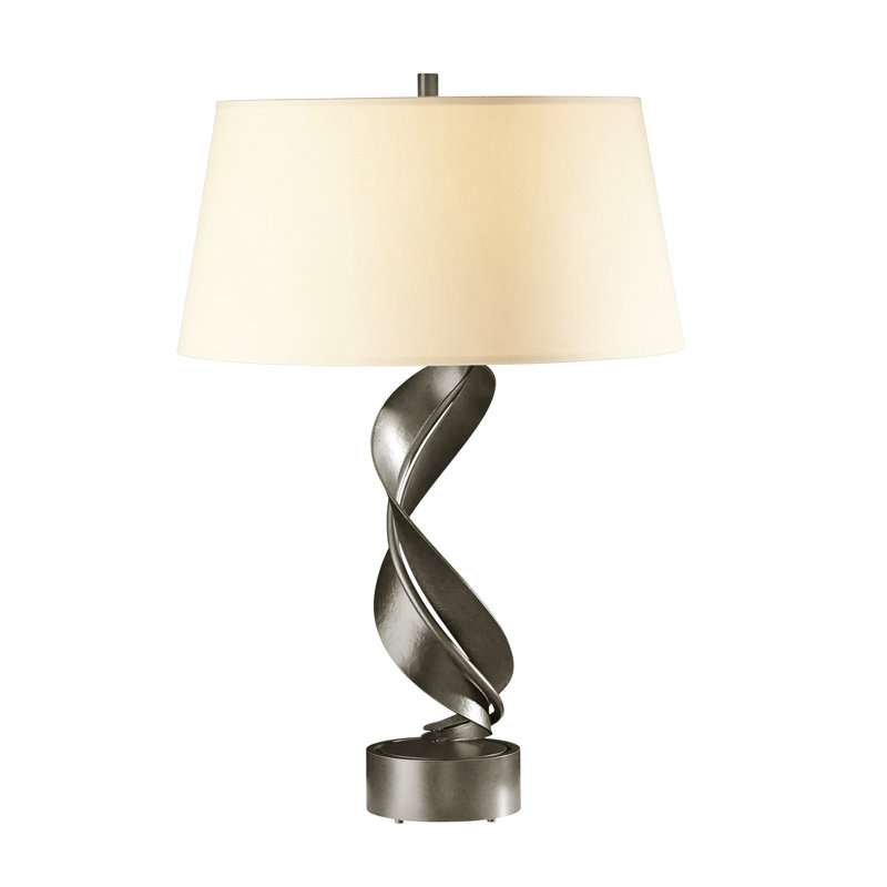 Folio 25.1" Table Lamp, Flax, Natural Iron