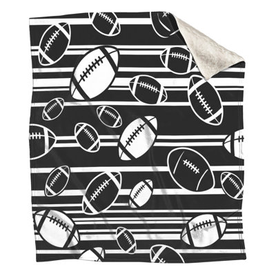 Couvertures rayées de football