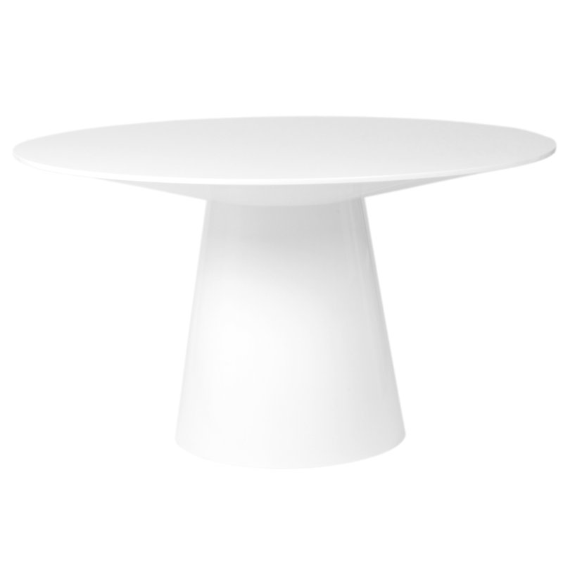 Table de salle à manger Adara, Blanc mat, L 43,31 po x L 43,31 po