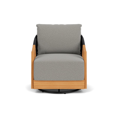 Alpine Outdoor Teak Swivel Armchair