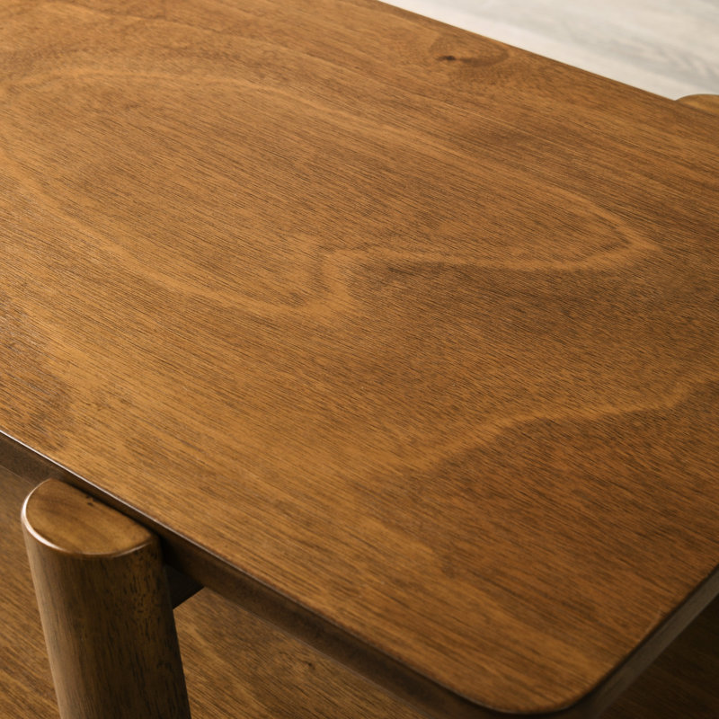 Table d'appoint de style Mid-Century moderne en noyer