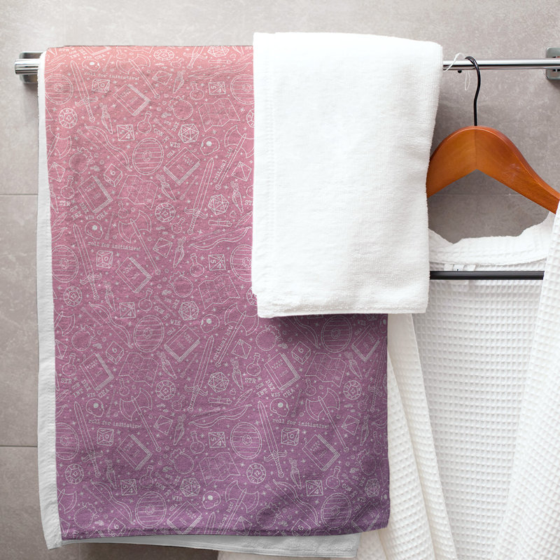 Katelyn Elizabeth Bath Towel, Purple/Yellow