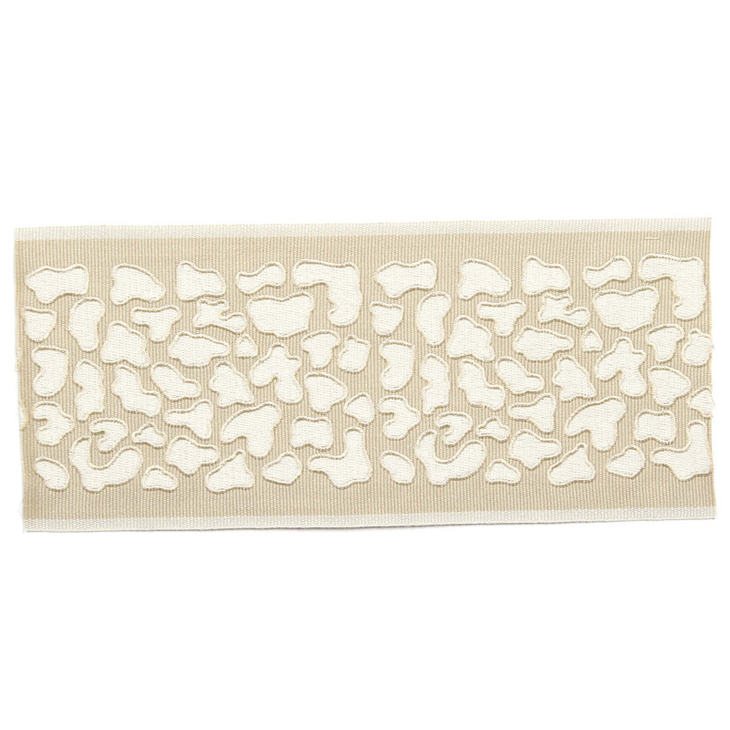 Tissu osseux guépard, Beige / Blanc