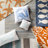 Victorine Striped Sand Azure Turquoise Indoor Outdoor Area Rug-1142505361