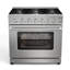 Cuisinière à gaz 36 pouces avec 6 brûleurs, modes de cuisson par convection, rôtissage, grillage et déshydratation, commandes de qualité professionnelle, ensemble de conversion au propane liquide, comprend 2 grilles de four, support anti-basculement et plaque de cuisson avec ramasse-gouttes