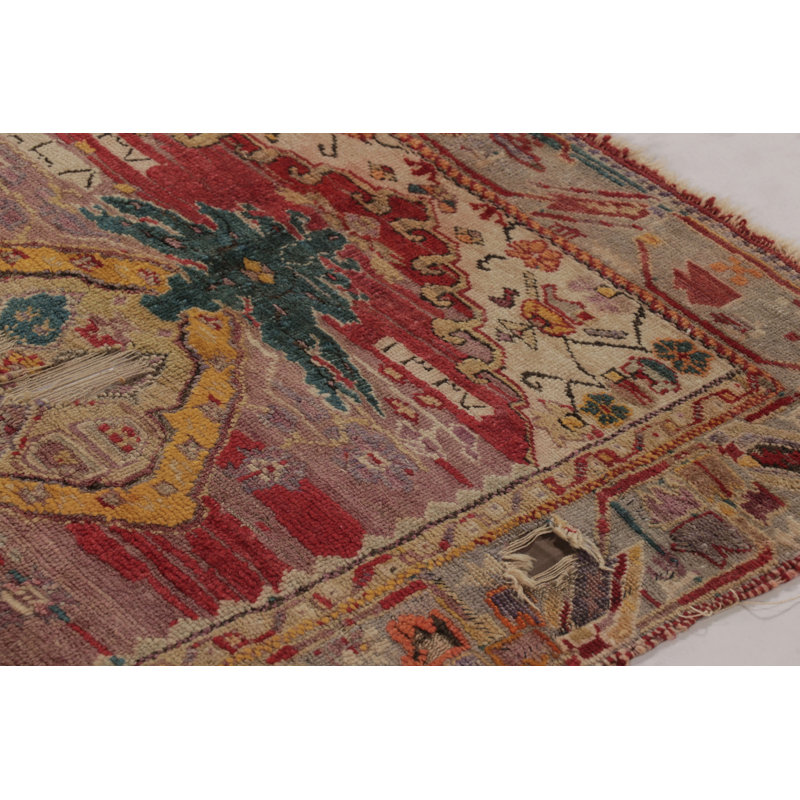 Antique One-of-a-Kind 3'3X4'9 Hand Knotted Area Rug
