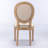 French Country Style 37.7-inch-High Dining Chairs, Set of 2; Rattan Oval-Back Chairs, Solid Wood Dining Chairs-1912009555-1908861279-1908861276