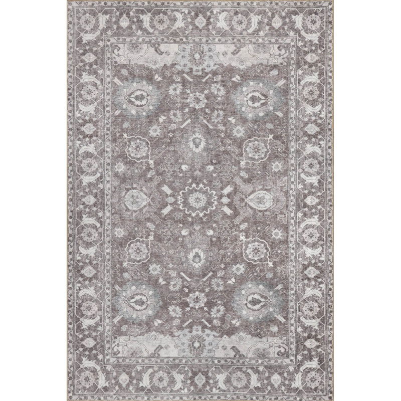 Tapis en chenille lavable Jax Antique Vintage, Rectangle 5 pi x 7 pi 7 po