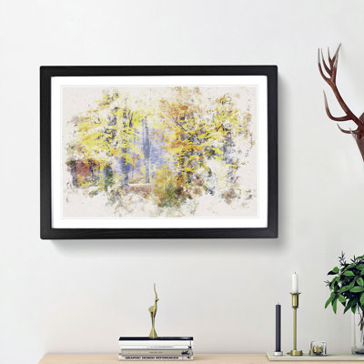 Forest in the Fall - Picture Frame Painting Print