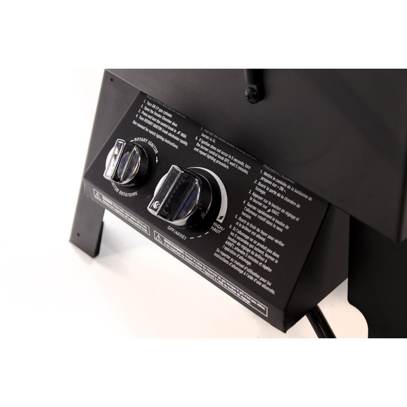 Fumoir vertical au propane Charbreil 595, acier noir