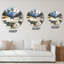 Lac avec paysage de montagne - horloge murale-248039610