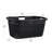 40L Laundry Basket, Clothes Hamper, Linen Design, Plastic, 23.25"L x 15.25"W x 11"H,-1141155912