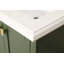 Ensemble de meuble-lavabo avec comptoir en marbre et lavabo double-1031604601