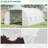 20' X 10' X 7' Walk-In Tunnel Greenhouse With Zippered Door & 8 Mesh Windows, Large Garden Green House Kit, Galvanized Steel Frame, White-123626723-123626722