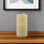 Bougie colonne sans flamme 6 po ivoire