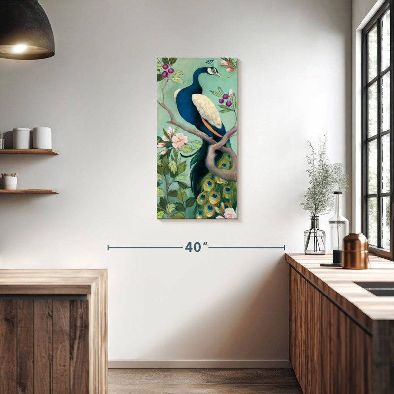 Brampt Pretty Peacock I, 36" H x 18" W