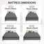 Matelas hybride mi-ferme 8 po / 12 po / 14 po avec mousse respirante et rafraîchissante-484836422-484836423