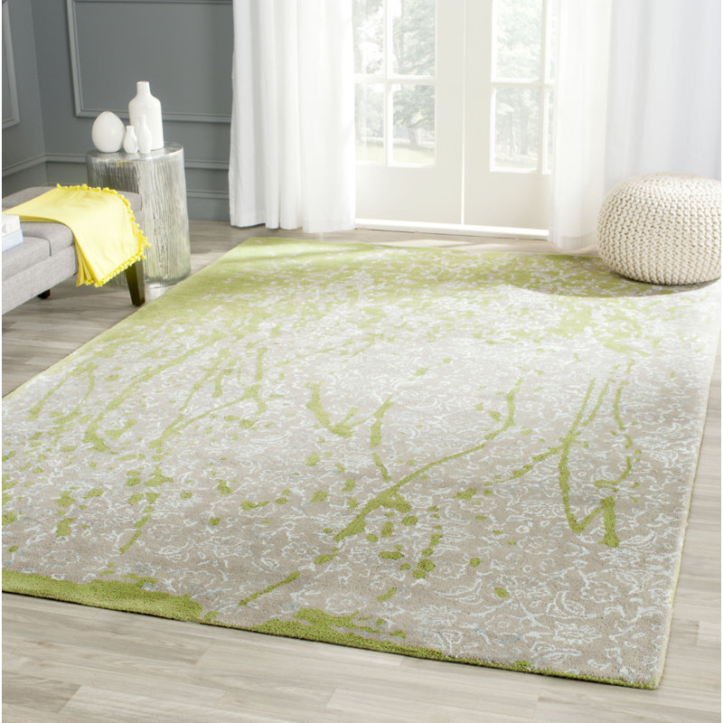 Lavinia Abstract Wool Hand Woven Area Rug, Rectangle 183 x 274 cm