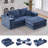6-Piece Modular Cloud Sofa-1009953863