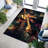 Abstract Artistic Printed Rug Made from Non-Woven Thin Material with Vibrant Hues and Intricate Detailing Ideal for Adding a Contemporary Touch to Any Room-243380120
