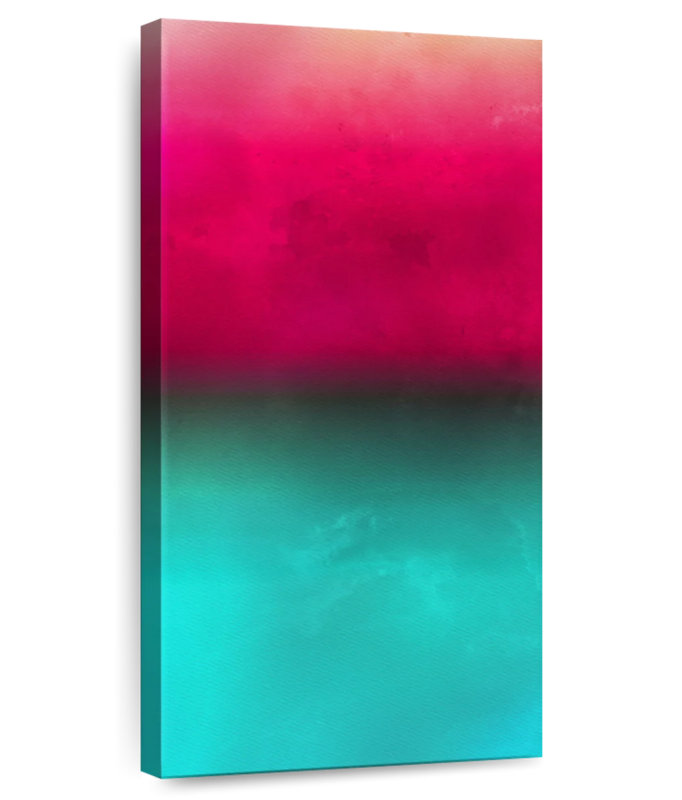 Pink Aqua Ombre, 24" H x 12" W