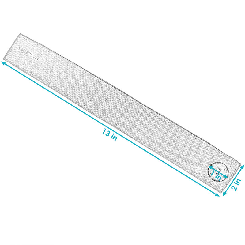 Embrasses de rideaux en polyester Locie Modern, Bleu