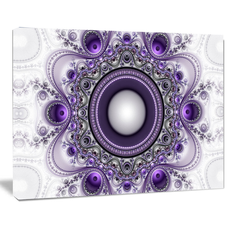 « mauve à motif fractal avec cercles », impression, H 20 po x l 40 po x P 1po, H 36 po x l 46 po x P 1,5 po