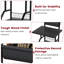 Manufactured Wood,Metal 144cm H Media Shelves-985049375