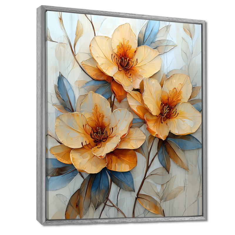 Le chemin des fleurs de rhododendrons I - Rhododendron, impressions encadrées, H 32 po x l 16 po, Argent argent