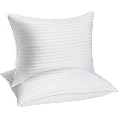Hotel Collection Bed Pillows For Sleeping, Bed Pillows Queen Size Set Of 2,Gusseted Pillow For Back, Stomach Or Side Sleepers