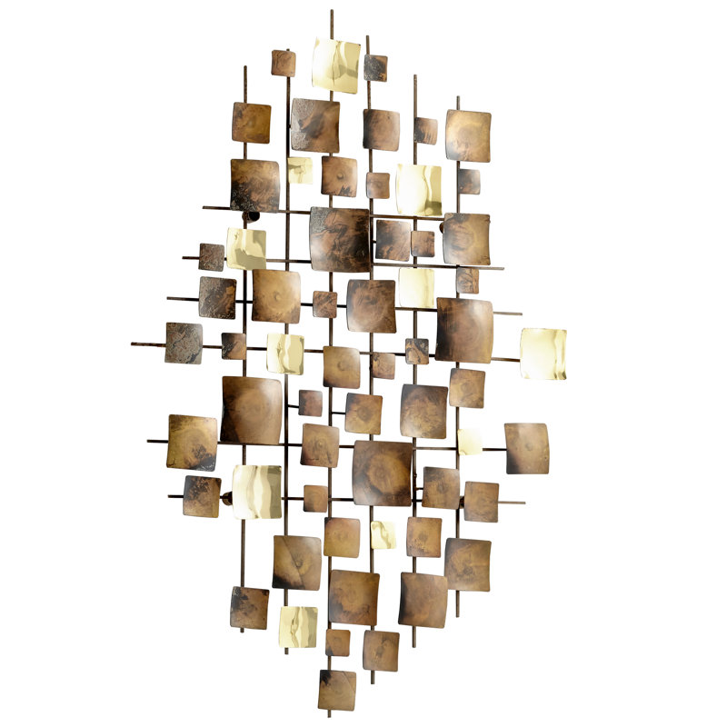 Dorado Glam Abstract Wall Decor on Metal