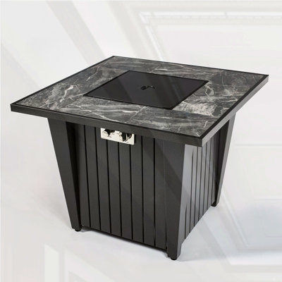 32inch Outdoor Square Propane Fire Pit Table
